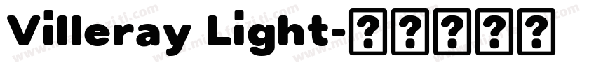 Villeray Light字体转换